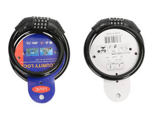 Lucchetto a Catena in Acciaio per Bicicletta con Combinazione Digitale a Quattro Cifre Antifurto per Mountain Bike MTB con Possibilità di <span class=keywords><strong>Cambiare</strong></span> Password - Product Image 1