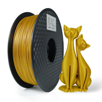 Filament PLA métallique HELLO3D 1,75 mm |   Filament pour imprimante 3D facile à imprimer, flux fluide, sans déformations, sans torsions, longueur 330 m, 1 kg/rouleau