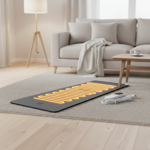 Tapete de Yoga Calefactable EZRA, Antideslizante, de Tela y Cuero PU, con Calefacción, 5 mm de Grosor, Personalizable, Tapete de Yoga con Calefacción para Piso - Product Image 1