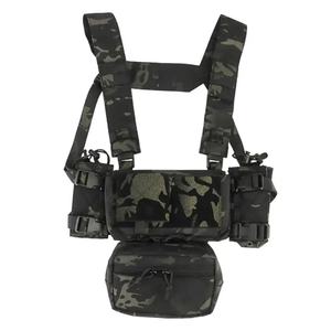 กระเป๋า MK4 Micro Gear Chest Rig สำหรับใส่แม็กกาซีน 5.56 พร้อมช่องใส่แผ่นเกราะ  แบบ Chaleco Tactico ลายพราง สำหรับการรบระยะใกล้ - Product Image 2