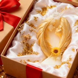 Molde de Silicona para Velas con Diseño de Pluma de Doncella de Ensueño TangChu, Adorno Creativo DIY, 3D Estéreo, Moderno y Sencillo, para Uso Familiar - Product Image 3