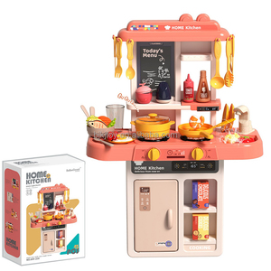 Juego de Juguetes de Cocina de Simulación para Niños con Función de Salida de Agua, Luz y Sonido, Mesa de Cocina de Juguete - Product Image 2