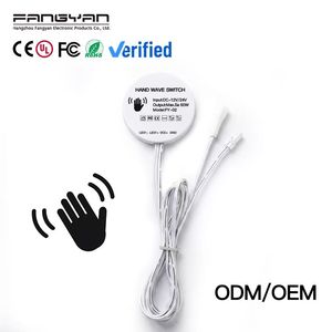 Interrupteur à détecteur de mouvement tactile 12-24v 5A, caché sous le <span class=keywords><strong>bois</strong></span>, interrupteur variateur en ligne pour éclairage LED de meubles de cuisine - Product Image 1