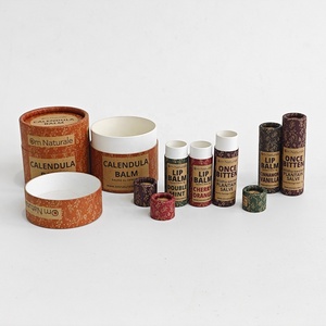 Tubo di carta riciclata per la cura della pelle serie di carta Kraft marrone cilindro corpo balsamo tubi di cartone crema viso vasetto di carta cera interna - Product Image 6