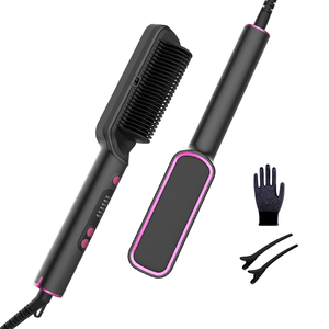 <span class=keywords><strong>Brosse</strong></span> lissante électrique professionnelle Ryaca avec revêtement céramique et écran LED numérique - Product Image 1