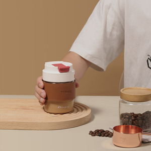 Mug à café portable Tomic avec paille, tasse de voyage isotherme de 350 ml pour une utilisation nomade - Product Image 4