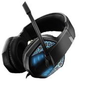 USB/3.5Mm Stereo PS4 PC Satu Game Headset Headphone dengan Mic LED Light untuk PS4 Gaming Headset