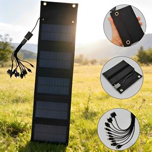 Alecter APH-FB152 Nouveau Chargeur Solaire Pliable Amélioré, Efficacité 22-23%, Léger et Portable, Panneau 70x18.5cm pour Recharger les Téléphones - Product Image 3