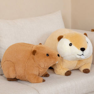 OEM diseño lindo suave <span class=keywords><strong>Nutria</strong></span> muñeca niños compañero Castor peluche Animal peluche juguete al por mayor cumpleaños mascota algodón goma PP - Product Image 4