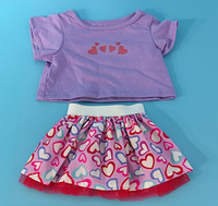 Vêtements pour ours en peluche personnalisés en usine : T-shirt et jean en denim