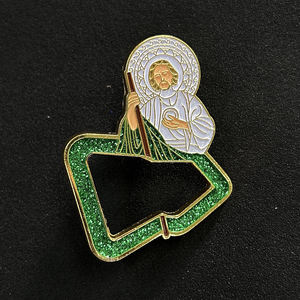 دبوس غطاء من المينا الصلب مخصص مجهز بإطار دبابيس قبعة معدنية مكسيكية - Product Image 6