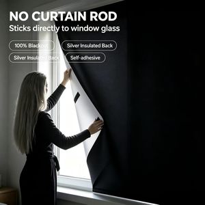 Panneau occultant réutilisable 145*200cm en tissu Oxford 420D, personnalisable, pour fenêtre à battant, moderne - Product Image 2
