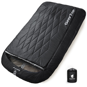 Saco de Dormir GearTop Envelope 220x150cm, 3 Estaciones, Transpirable, para Uso en Exteriores, para Adultos - Product Image 1