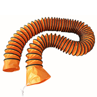 Tuyau flexible thermique en tissu PVC renforcé ignifuge de 8 pouces 200mm pour ventilateurs de ventilation et climatisation