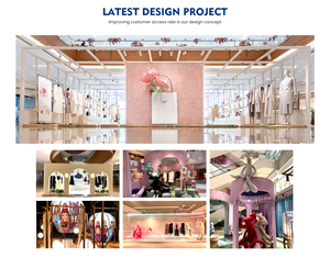 Solution moderne pour vitrine de magasin de vêtements avec accessoires en acrylique haute transparence et fixations en verre - Product Image 6