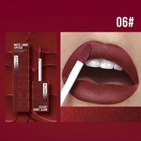 Rouge à lèvres liquide mat exclusif transfrontalier, anti-transfert, longue tenue et formule inaltérable, taille standard