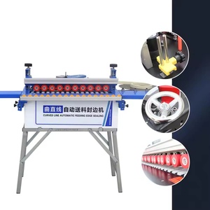 เครื่องพันขอบแผงไม้ขนาดเล็กอัตโนมัติสำหรับงานช่างไม้เครื่องมือ PLC ควบคุมมอเตอร์ติดกาวผลิตจาก MDF - Product Image 3