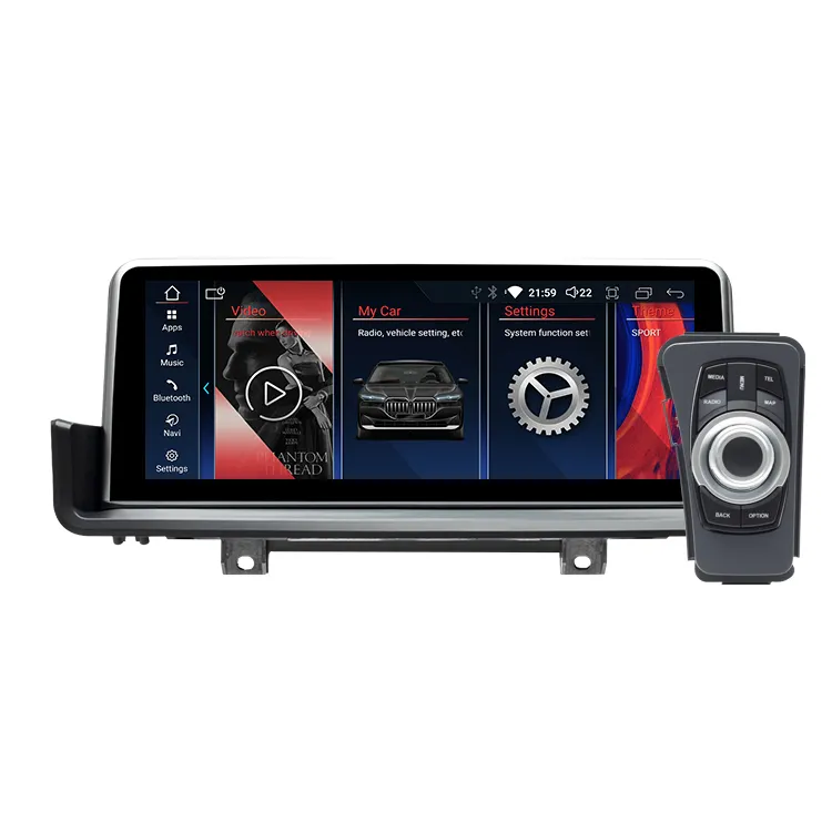 Pemutar DVD Mobil 4G 64GB 8 Core, Pemutar Multimedia Navigasi GPS E90 Android untuk BMW E90 3 Series 2006-2011 Video Stereo
