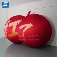 Ballon gonflable de kaki Sculpture de fruit installation artistique Décoration de ballon gonflable Sculpture de fruit géante
