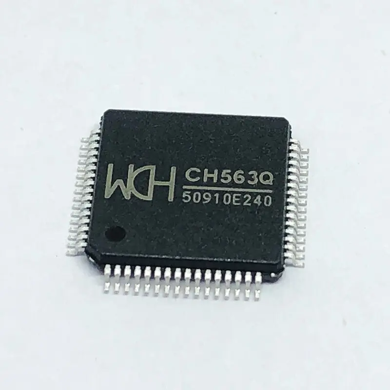 ใหม่ CH563Q MCU LQFP-64 32 บิต RISC ชุดคําสั่ง CPU ไมโครคอนโทรลเลอร์
