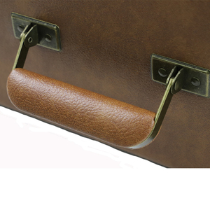 Hộp đựng đĩa than bằng nhôm màu nâu da PU, kiểu cổ điển, dành cho đĩa than 12 inch - Product Image 6