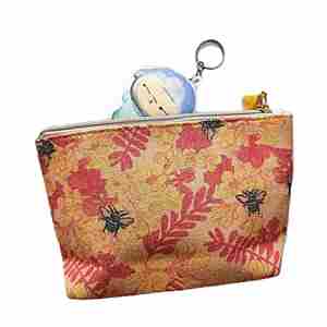 Travel <b>Canvas</b> Cosmetic <b>Bag</b> with Zipper Closure <b>Large</b> Capacity & Washable Handled Organizer for Daily Use - Product Image 5