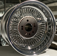 Velg Kawat Baja 18 Inci Desain Multi Spoke Baru Tahan Lama Kekuatan Tinggi untuk Mobil Klasik