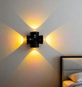 Veilleuse Traditionnelle Arc-en-ciel avec Capteur de Mouvement, 4 Lumières de Projection LED Colorées, Écologique, en ABS, Décoration Murale à Brancher, Certifiée ETL - Product Image 5