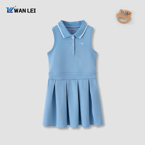 Abbigliamento Casual da Festa per Ragazze: Set Estivo con Abito <span class=keywords><strong>Polo</strong></span> Rosa in Piqué e Pantaloncini Bianchi, Comodo e Ricco di Cotone - Product Image 2