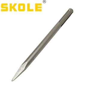 Cincel de alta gama para tallar mampostería de hormigón de 18 mm de diámetro, punzones de alta calidad con mango de acero color oro rosa y vástago SDS Max de carburo. - Product Image 2