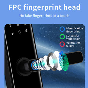 ล็อคประตูบ้านอัจฉริยะไร้สายควบคุมด้วยแอปลายนิ้วมืออิเล็กทรอนิกส์เพื่อความปลอดภัยสูง - Product Image 3