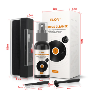 Kit de nettoyage de disques vinyles <span class=keywords><strong>sans</strong></span> <span class=keywords><strong>alcool</strong></span> de qualité supérieure, nettoyant naturel doux pour les taches, pour disques vinyles, CD, jeux, supports optiques - Product Image 5