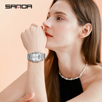 Relojes de Pulsera Digitales SANDA 747 Deportivos Resistentes al Agua con Cronómetro para Hombre y Mujer, Reloj de Cuarzo Analógico Electrónico con Alarma y Visualización de Semana