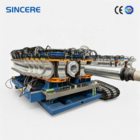 Système d'extrusion automatique de tuyaux en plastique ondulé PE/PP à vis unique, contrôlé par PLC, ligne de production écoénergétique