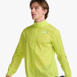 Vestes coupe-vent légères personnalisées avec logo imprimé, respirantes, pour la course à pied, la randonnée, le cyclisme, la course sur piste, avec fermeture éclair - Product Image 3