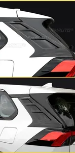 For Toyota RAV4 Wildlander 2020 Body Kit Carbon Fiber Look Sport Style Rear <b>Window</b> Shutter <b>Cover</b> Trim Car Accessories - Product Image 4