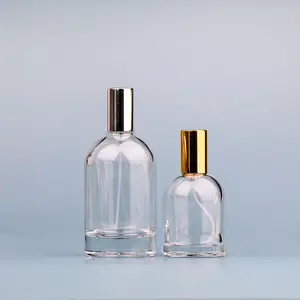 Botella de cristal de aceite de perfume de lujo, con tapa de pulverizador para embalaje cosmético, 100ml, envío directo de fábrica de China