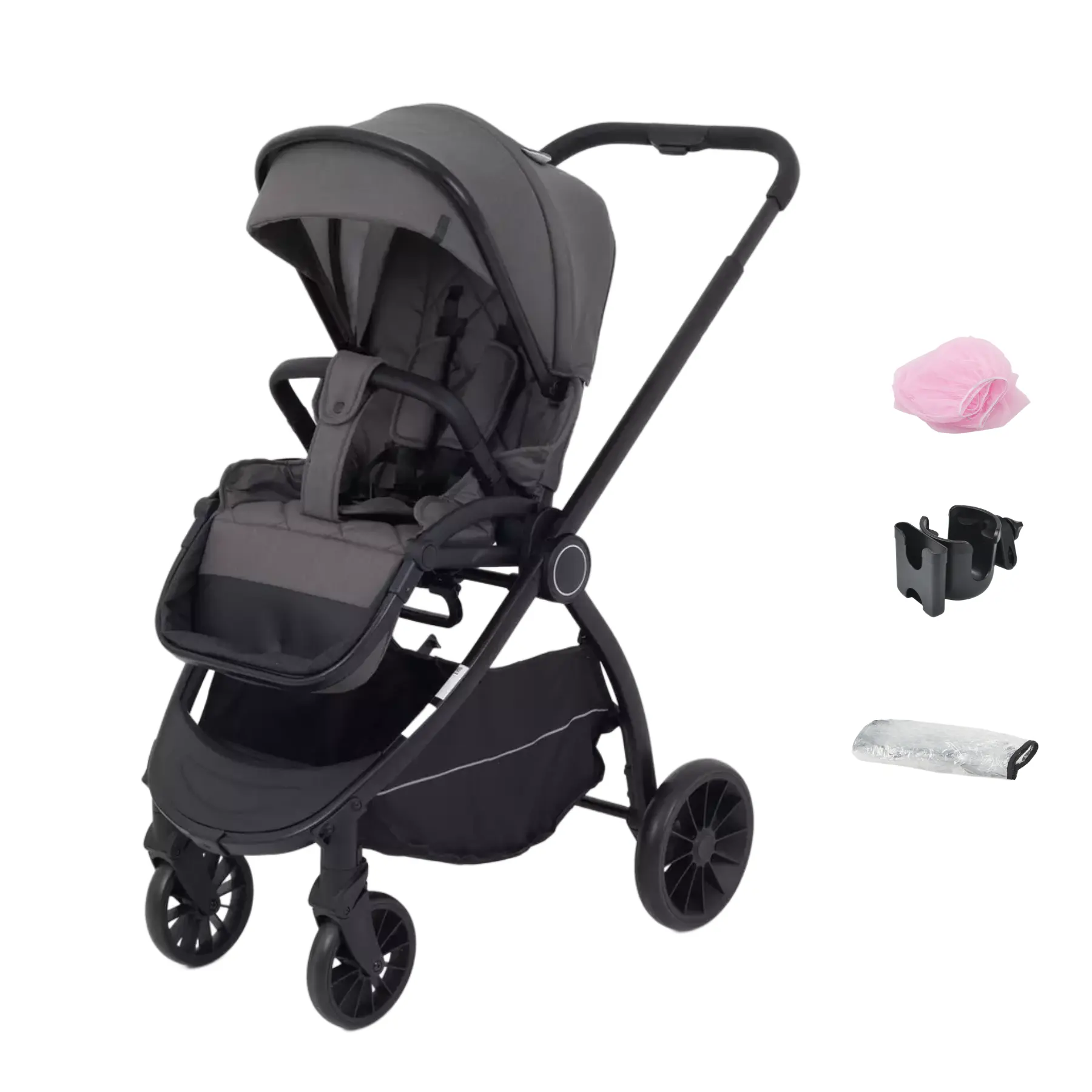 Zonnedoek kinderwagen poussette pour enfants bébé voiture sit poussette veer cruiser wagon poussette vinng qy pliable