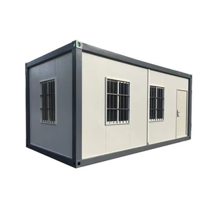 价格实惠的折叠式可扩展集装箱房屋 低价预制集装箱房屋 20 英尺集装箱两居室居住用 - Product Image 1