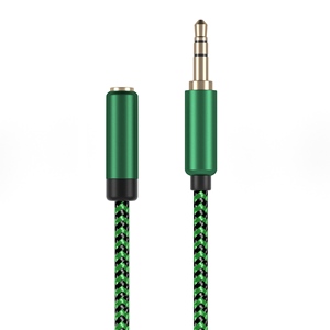 Câble AUX plaqué or 3,5 mm mâle vers femelle - Extension audio haute fidélité pour écouteurs et lecteurs de musique - Product Image 1