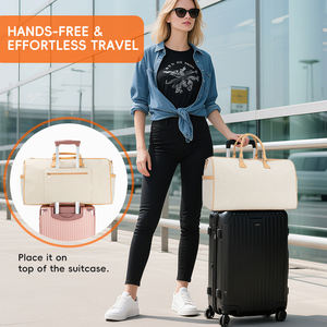 Haute qualité personnalisé grande capacité vêtement sac polochon vêtements suspendus Weekender transporter voyage costume sac fermeture à glissière pour le stockage - Product Image 6