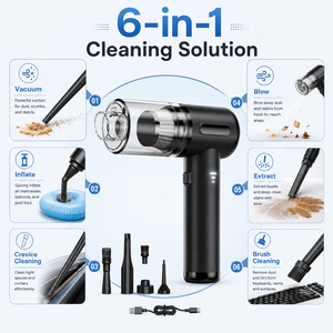Aspiradora de Mano Inalámbrica de 4000 Pa, Aspiradora Portátil para Automóvil, Soplador de Aire, Inflador para Limpieza Industrial en Fábricas, OEM ODM - Product Image 3