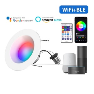Luz LED Empotrable Inteligente con Wifi, RGBW, Control Remoto, Cambio de Color, Regulable, 6 Pulgadas, Estándar Estadounidense, Precio de Fábrica - Product Image 2