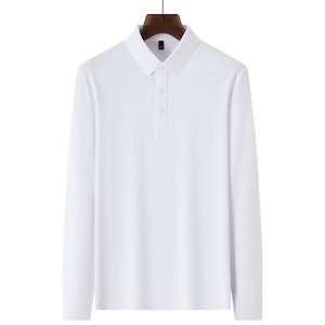 <span class=keywords><strong>Camicia</strong></span> con Base a maniche lunghe in tinta unita Business Casual di nuovo stile con POLO con collo plissettato di fascia alta - Product Image 5