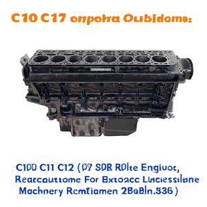 Ensemble moteur complet diesel C10 C11 C12 C17 pour excavatrice, chargeuse, remplacement, remanufacturé - Product Image 3