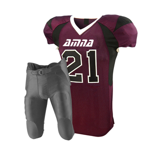 Maillot de Football américain dernière conception, vêtements de sport, couleur bleue, Kit d'uniformes de Football à manches courtes - Product Image 3