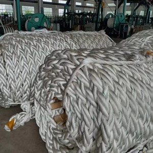 เชือกโพลีเอสเตอร์ PP เส้น8/12 48มม. มาตรฐาน <span class=keywords><strong>DNV</strong></span> เส้นใยโพลีเอสเตอร์ที่มีการเสียดสีที่ดีสำหรับการจอดเรือเชือกลากจูง - Product Image 1