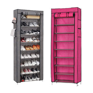 Étagère de rangement de chaussures de haute qualité Bottes et baskets Étagère à chaussures en métal en tissu portable avec housse en tissu - Product Image 3