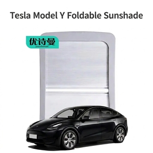 Parasole Retrattile Personalizzato in Alluminio per Auto Tesla Model Y/3, Protezione Solare e Isolamento Termico, Facile Installazione - Product Image 2