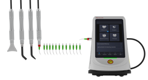 Três <span class=keywords><strong>laser</strong></span> <span class=keywords><strong>dental</strong></span> do diodo do comprimento de onda 450nm + 810nm + 980nm para o tecido macio/cirurgia oral